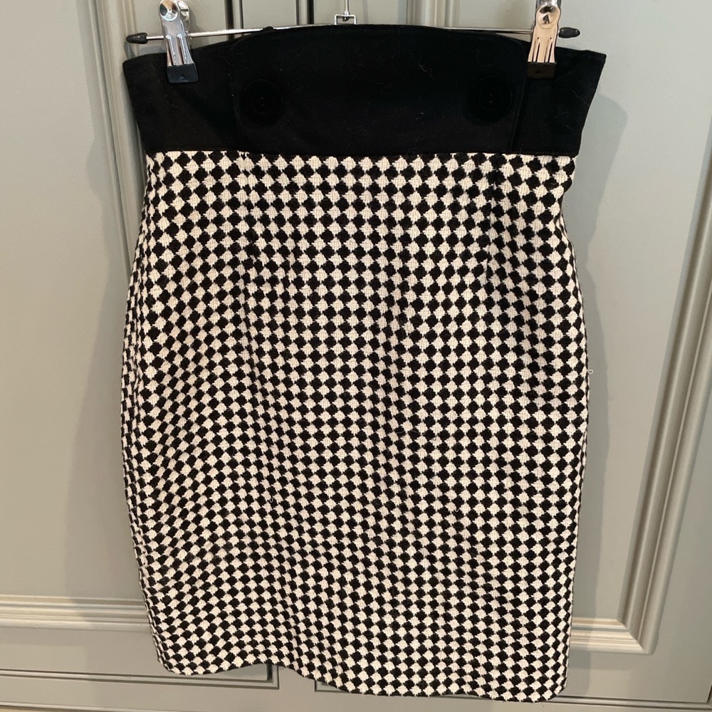Vintage Karl Lagerfeld Virgin Wool Pencil Skirt Chanel Era Germany - Picture 1 of 9